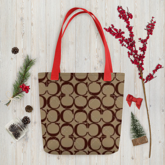 Monogram Spacious & Trendy Print TOTE BAG 15″ × 15″