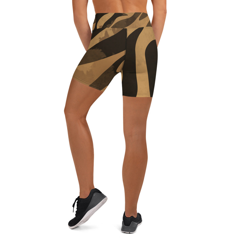 Yoga Shorts Exotic Print Sizes XS-XL