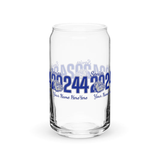 Can-shaped glass • Volume: 16 oz. (473 ml) Personalized.