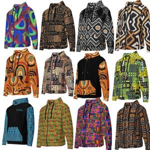 Mudcloth, Kente, African Culture Printed Street Wear