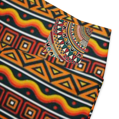 African Print Flare leggings