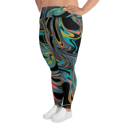 Plus Size Leggings Multicolor 2XL-6XL