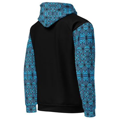 African Print "OurStory" Unisex Hoodie - Matches Blue African Print Wide Leg Pants