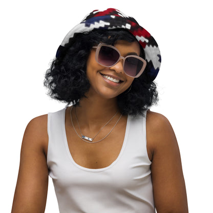 Houndstooth Reversible bucket hat