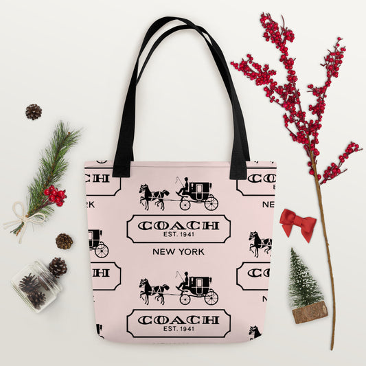 Spacious & Trendy Tote Bag   Color = Misty Rose, Size= 15″ × 15″